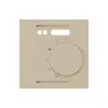 Kit frontal ENC kallysto beige pour thermostat d'ambiance plancher chauffant 