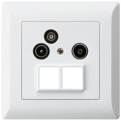 Presa antenna INC R/TV/dati HMS kallysto.line 19dB bianco 