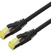 Patchkabel RJ45 ROLINE Stranded Kat.6A S/FTP AWG26 LSZH schwarz 1m 