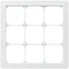 Cadre de recouvrement ENC kallysto.trend 3×3 blanc 214×214mm 