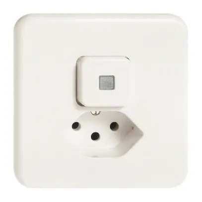 Comb. lum. INC A-R/1L+T13 bianco FH, con lente, LED giallo 