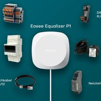 Equalizer Easee P1 Bundle mit Kabelumbauwandler 500/1A  