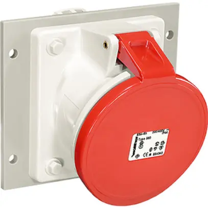 Presa INS CEEtyp 5L 63A J75, angolato 