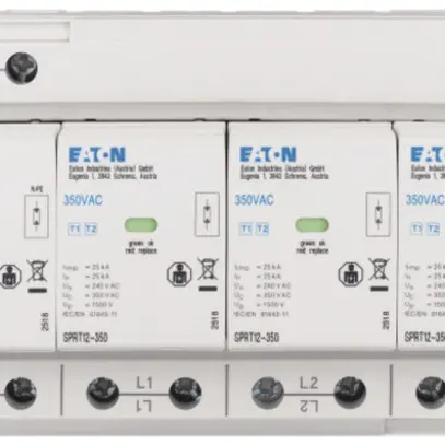 Scaricatore combinato Eaton, protezione da sovratensioni T1+T2, TT 