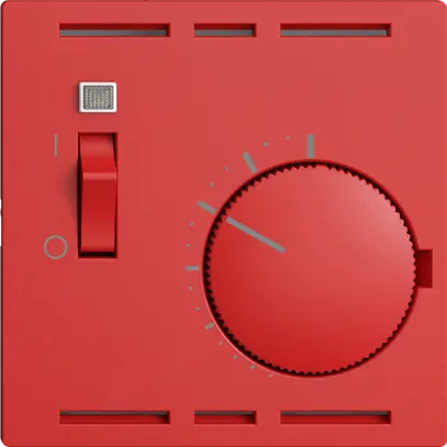 Thermostat d'ambiance ENC EDIZIOdue berry, avec interrupteur 