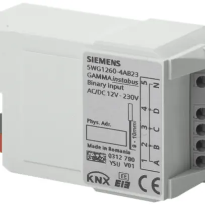 Entrée binaire KNX Siemens RL260/23 4-fois 12…230VUC 