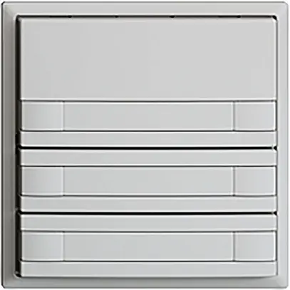 Pulsante INC KNX 6×EDIZIOdue grigio chiaro RGB senza LED con inserto carta 