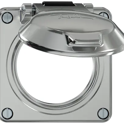 Partie supérieure ELEMENT SNAPFIX® a.clapet prises IP20 axe&ress.isol.Ø60mm alu 