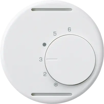 Insert pour thermostat d'ambiance ENC basico blanc sans interrupteur 