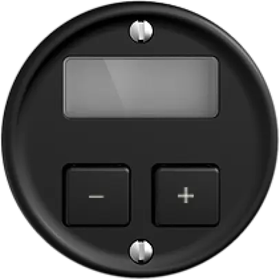 Thermostat d'ambiance KNX ENC STANDARDdue 2×avec LED RGB, noir 