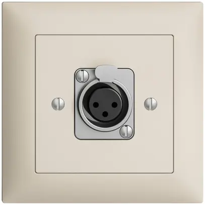 Kit di montaggio INC EDIZIOdue XLR 3L P crema 