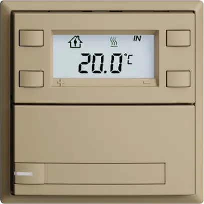 Pulsante RTH INC KNX 1×EDIZIOdue F sand, con carta+LED RGB 