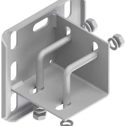 Placca di testa Lanz 150×150×90mm zincata 