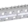 Pannello patch 19" H-LINE I 24-port Keystone vuoto non schermato 1UA grigio 