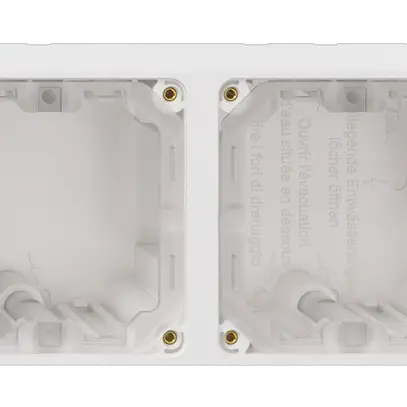 En-tête NAP Feller NEVO, 1×2, pour appareils N.CO, blanc 