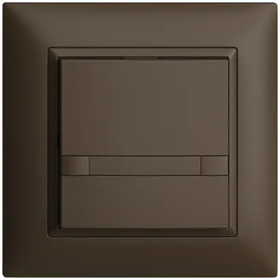 Pulsante INC KNX 1×EDIZIOdue colore coffee RGB senza LED con inserto carta 