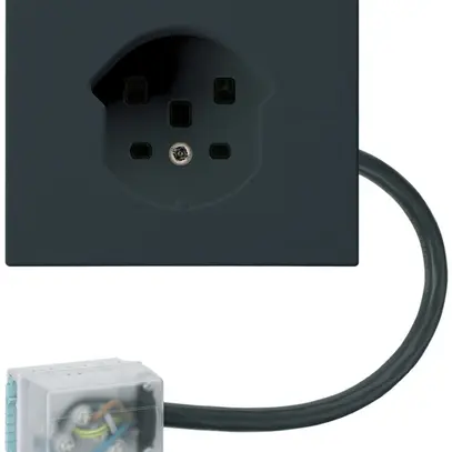 Presa FLF HA tipo 25 con morsetti a innesto adattatore cavo piatto Power nero 