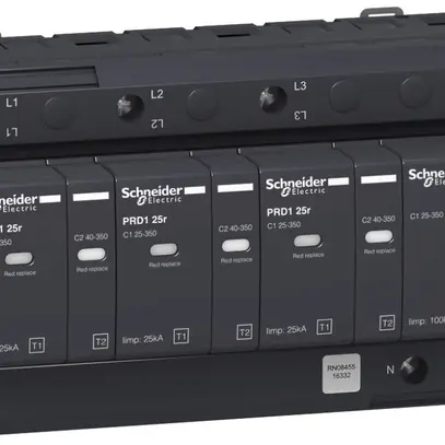 Scaricatori di sovratens. Schneider Electric Acti9 PRD1 25R 3P+N tipo 1+2 
