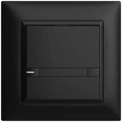 Pulsante INC KNX 1×EDIZIOdue colore nero RGB con LED con inserto carta 