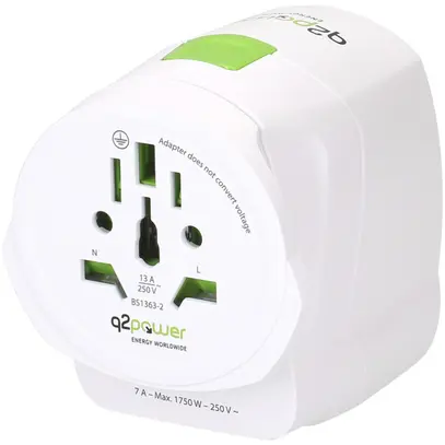 Spina d'adattazione MH q2power QDAPTER LIGHT USB AC WORLD 
