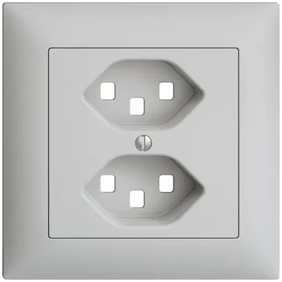 Kit frontale INC EDIZIOdue grigio chiaro 88×88mm 2×T23 