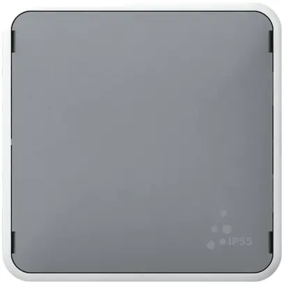 Placca cieca PLEXO grigio 