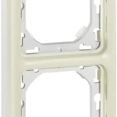 Plaque de montage ENC PLEXO 2×1 blanc 