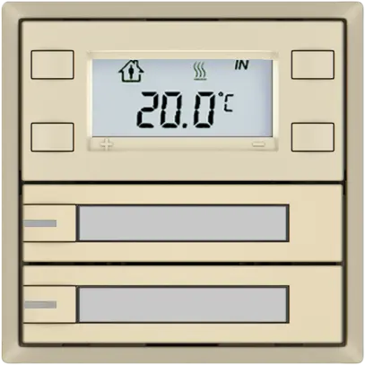 Pulsante RTH EDIZIO.liv SNAPFIX® c.RGB-LED targ.2×tasti com.1T cr 