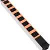 Prise multiple 19" Rittal 1UH 8×C13 250V 10A 2500W 3m 90° noir/orange 