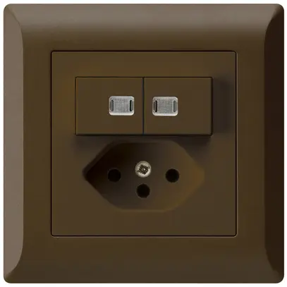 Combinazione luminosa INC 1/3+3/1P+T13 kallysto.line marrone 2 lenti 