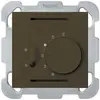 Termostato INC Hager kallysto B, con interr.di riscald./raffred., marrone 