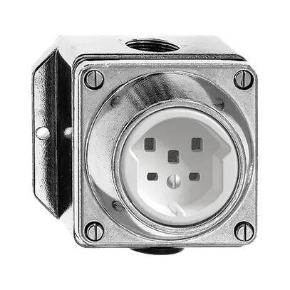 Prise AP humide T25 16A Al nature bornes enfichable 