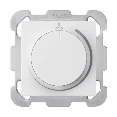 Régulateur de vitesse ENC blanc kallysto 25…600VA avec plaque de fixation 