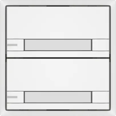 Universaltaster EDIZIO.liv UNI SNAPFIX® m.LED RGB 2× 2-Tbed.Pap.ws 