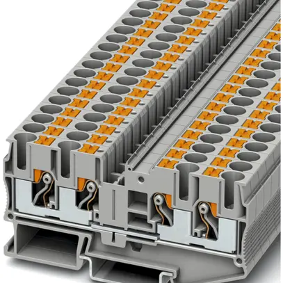 Morsetto pass.0.5…6mm² grigio con.Push-in PT 6-QUATTRO 