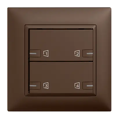 Kit montaggio INC EDIZIOdue zeptrionAIR, WLAN, RGB-LED, 2×tasto, 2×commando cof 