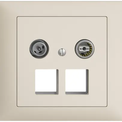 Presa multimedia 11dB INS Edue FKE, presa terminale/passaggio 2×RJ45 Keystone cr 