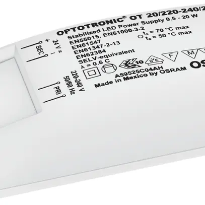 BE Optotronic OT20 20W 240/24V pour LED 