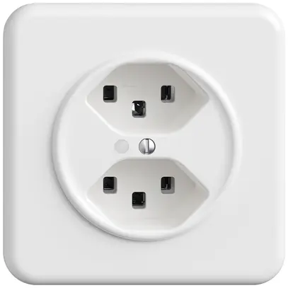 Presa INC STANDARDdue SNAPFIX® 2×T23 con LED bi 