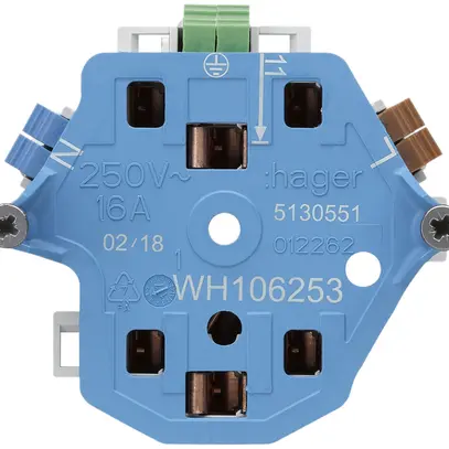 Interno per presa Hager 2×T13/23 E 