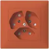 Presa ENC SIDUS 3×T13 arancione con shutter 