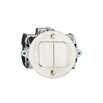 Interruttore pulsante 1/3+3/1L bianco FH 