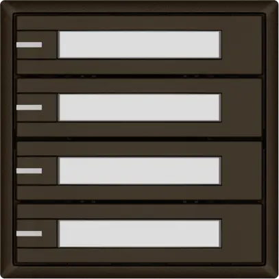 Poussoir universel EDIZIO.liv UNI SNAPFIX® 12…48V a.LED 4× comm.1T étiqu.br 