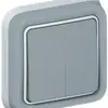 Interrupteur à bascule ENC PLEXO 1/3+3/1L gris 