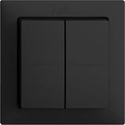 Poussoir RF Smart Light Control Feller EDIZIOdue F, Philips Hue 4K/2T, noir 