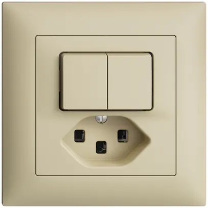 Combinaison ENC A-R+3/1L+T23 vanille 16A EDIZIOdue 