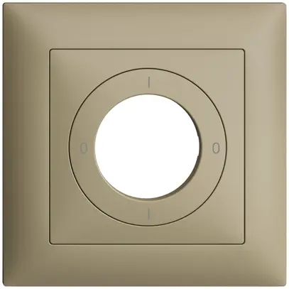 Kit frontal EDIZIOdue 0-1-0-1 88×88mm sand pour interrupteur à clé 