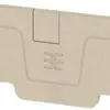 Piastra terminale Weidmüller serie A AEP 2C 4 58×2.1mm, beige 