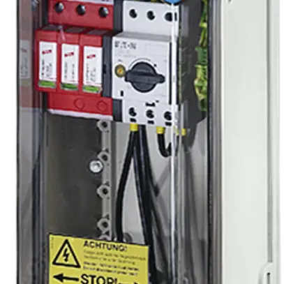 Scatola PV ENYSUN Mi PV 2111 con spina MC4 1×prot.sovratensione+interrutore rete 