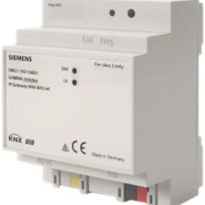 Interfaccia AMD KNX/BACnet Siemens N143 4TE 12…24VDC 